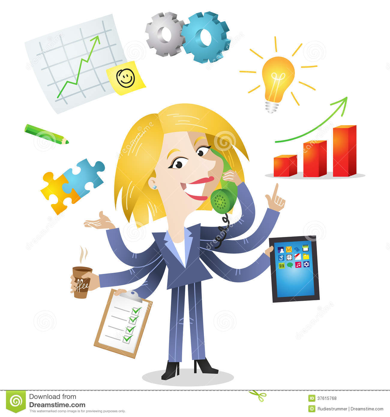 businesswoman-clipart-busy-22
